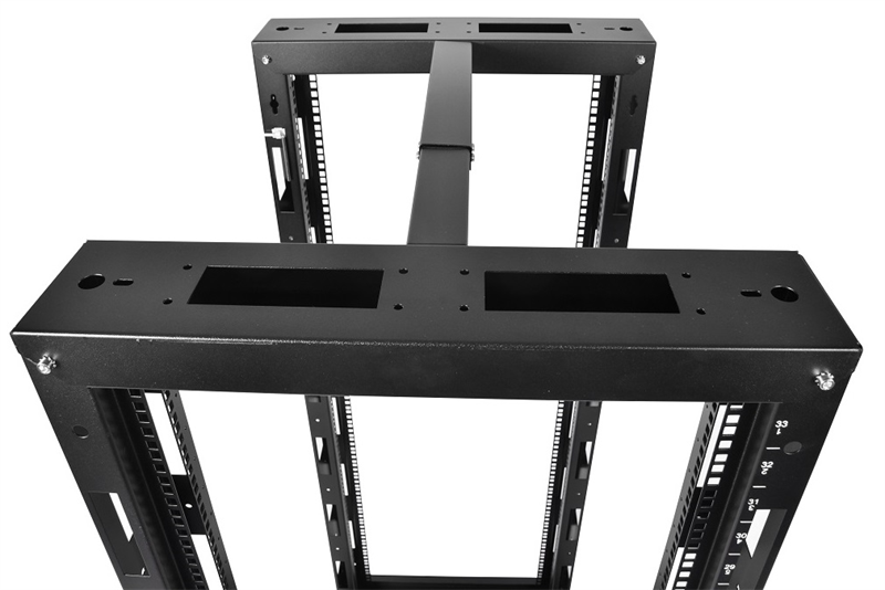 Стойка телекоммуникационная универсальная 33U двухрамная, цвет черный