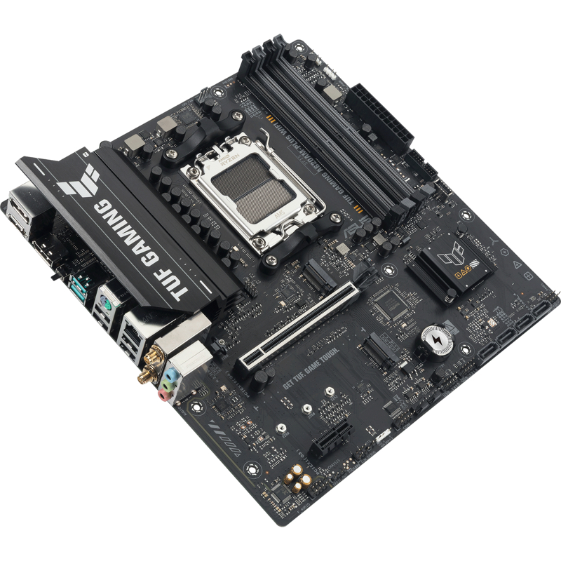 Материнская плата ASUS TUF GAMING A620AM-PLUS WIFI, AM5, A620A, 4*DDR5, 4*SATA, 2*M.2, 2*USB 3.2, 4*