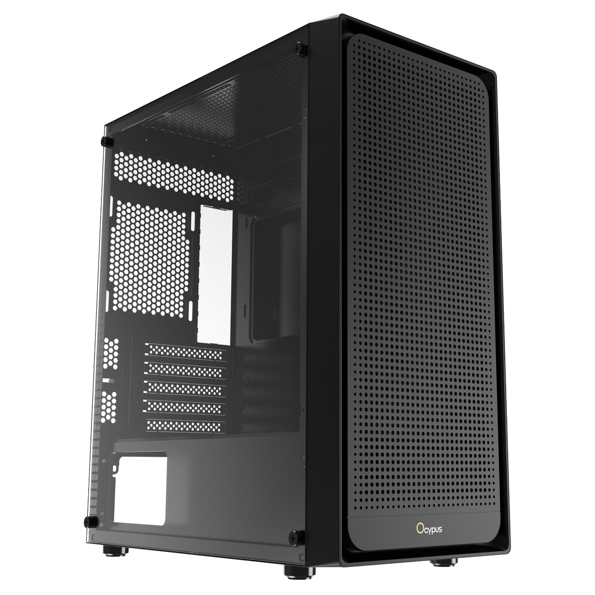 Корпус для ПК Case Ocypus Gamma C50 BK mATX / win / black / no PSU / Tempered Glass