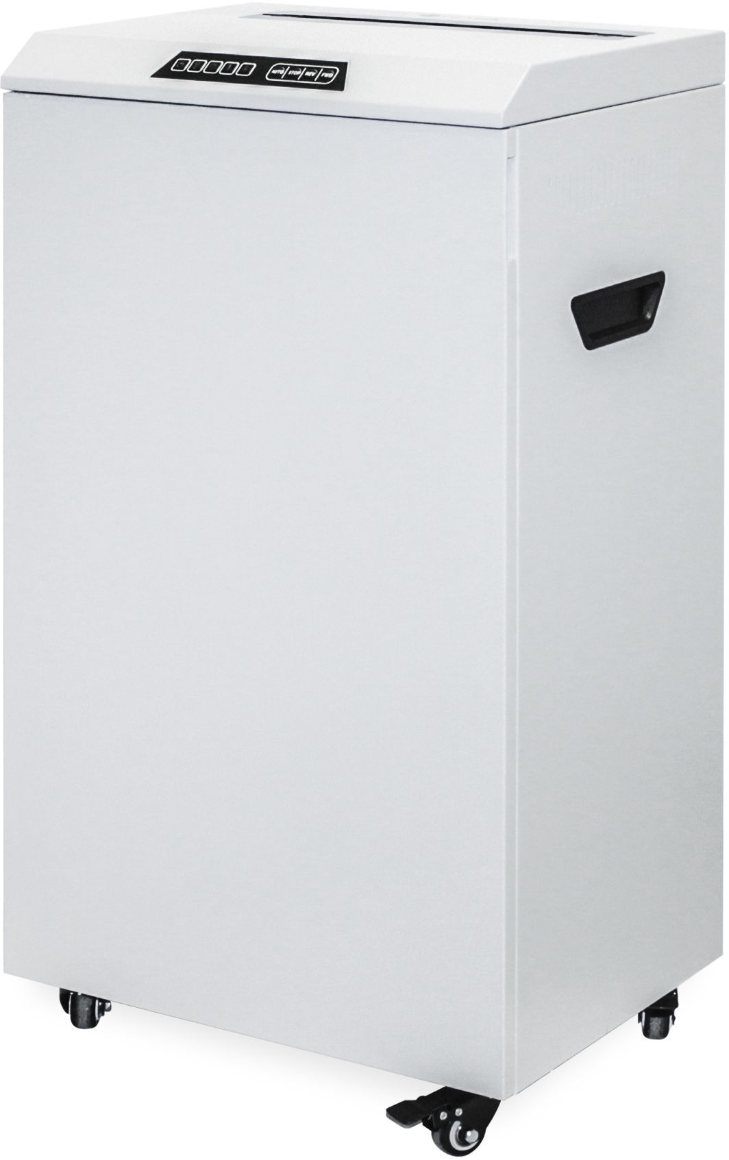 Шредер Heleos УО65-4 серый (секр.P-4) фрагменты 30лист. 65лтр. скрепки скобы пл.карты CD