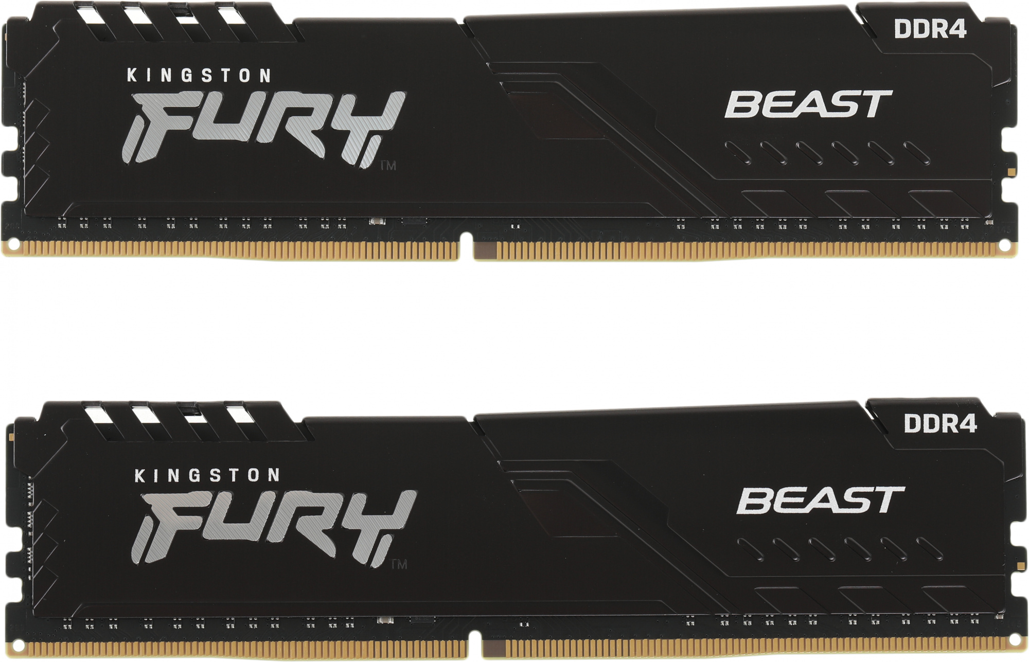 Память DDR4 2x16Gb 3200MHz Kingston KF432C16BBK2/32 Fury Beast Black RTL Gaming PC4-25600 CL16 DIMM 