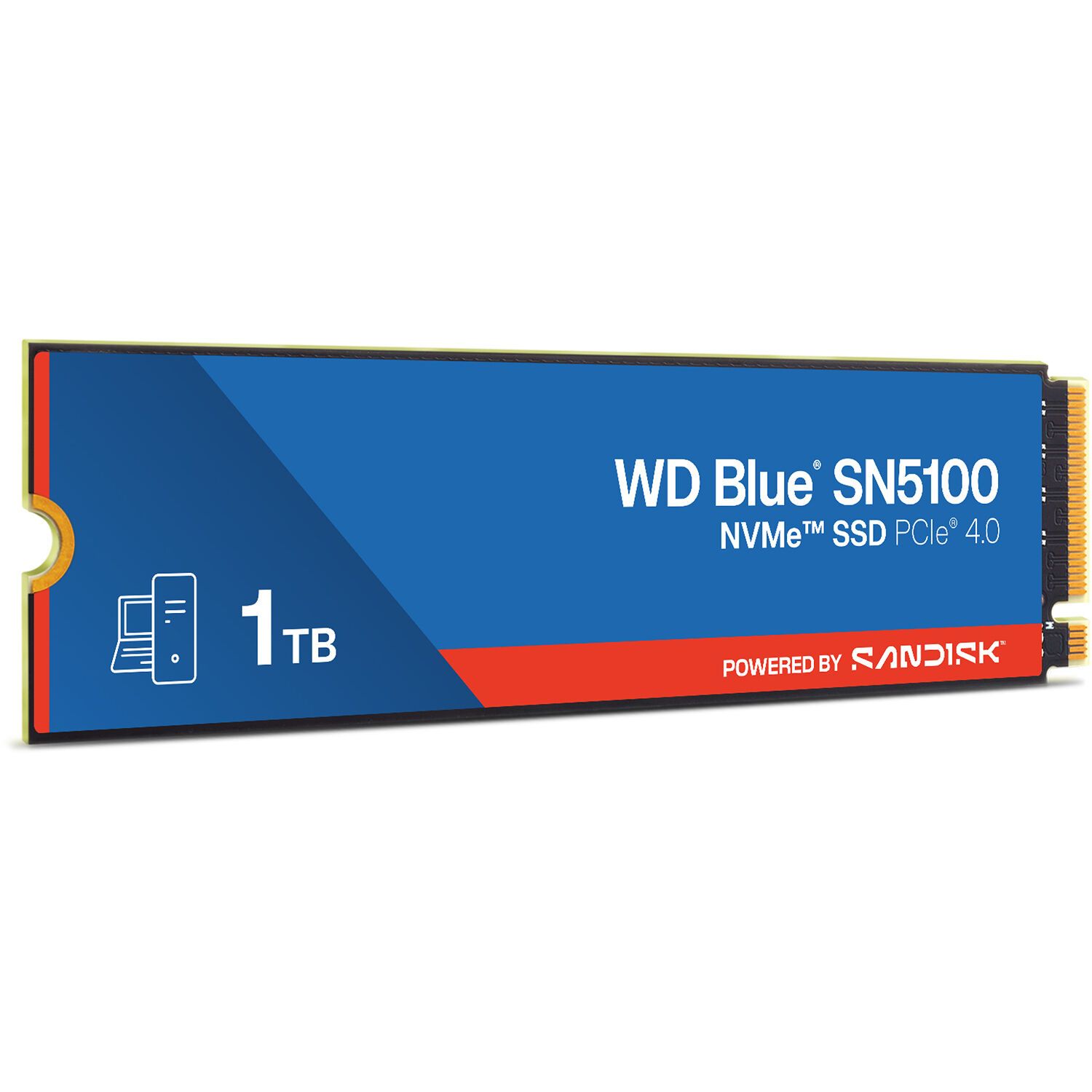 Твердотельный накопитель Western Digital Blue SN5100 SSD M2.2280 PCIe 4.0 1Tb, 7100MBs/6700MBs, TBW 