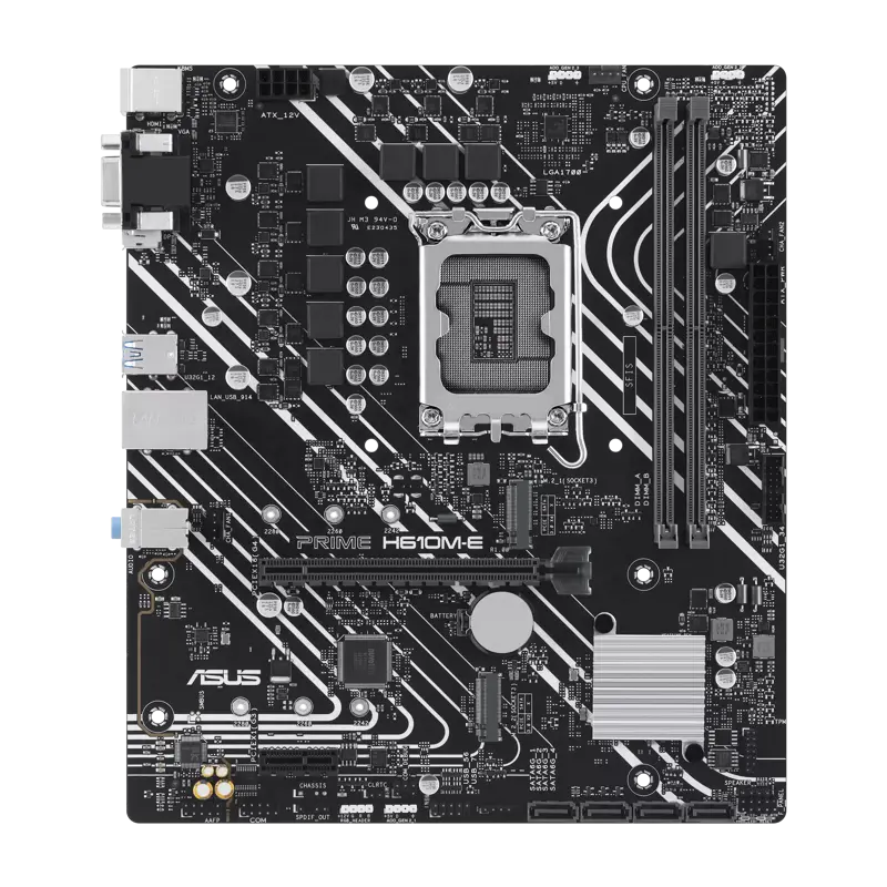 Материнская плата Asus PRIME H610M-E-CSM Soc-1700 Intel H610 2xDDR5 mATX AC`97 8ch(7.1) GbLAN+VGA+HD