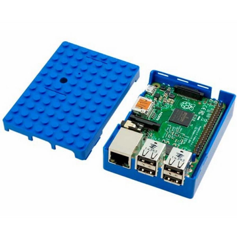 Корпус ACD RA184 Blue ABS Plastic Building Block case for Raspberry Pi 3 B (CBPIBLOX-BLU) (494354)