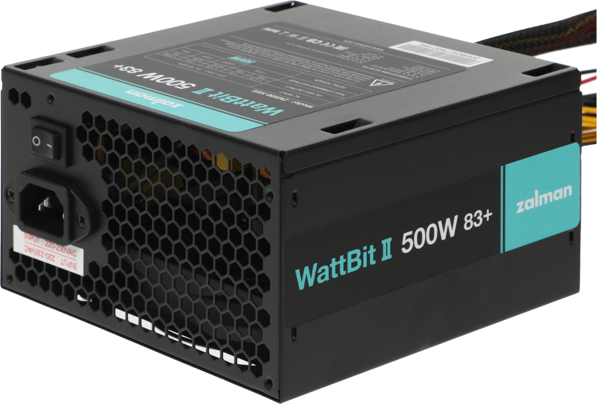 Блок питания Zalman ATX 500W ZM500-XEII (20+4pin) PPFC 120mm fan 4xSATA RTL