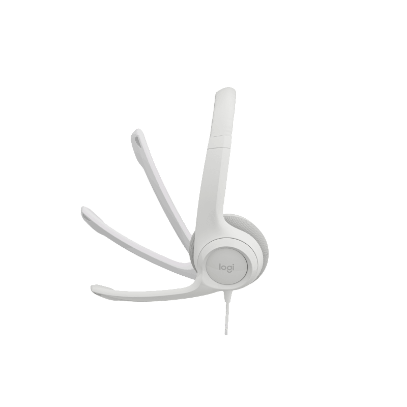 Наушники с микрофоном Logitech H390 белый 1.9м накладные USB оголовье (981-001288)