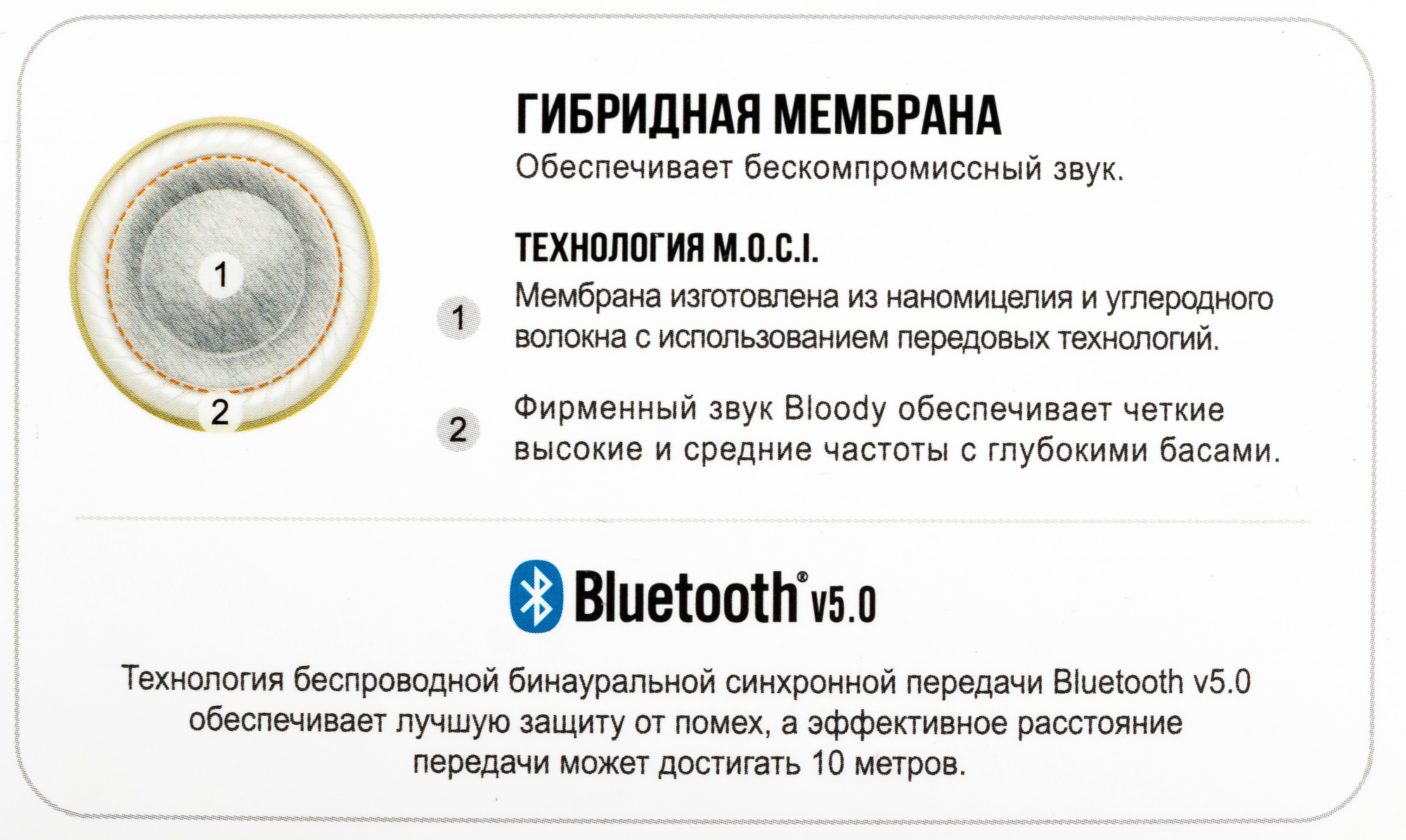 Гарнитура внутриканальные A4Tech Bloody M30 черный беспроводные bluetooth в ушной раковине (M30 (BLA