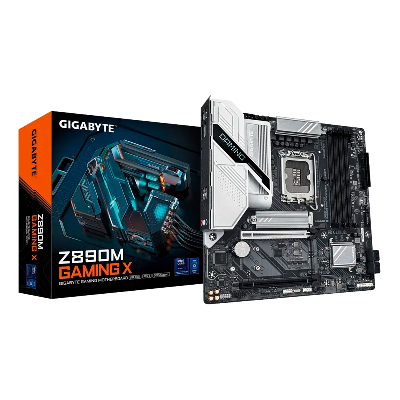 Материнская плата Gigabyte Z890M GAMING X Soc-1851 Intel Z890 4xDDR5 mATX AC`97 8ch(7.1) 2.5Gg RAID+