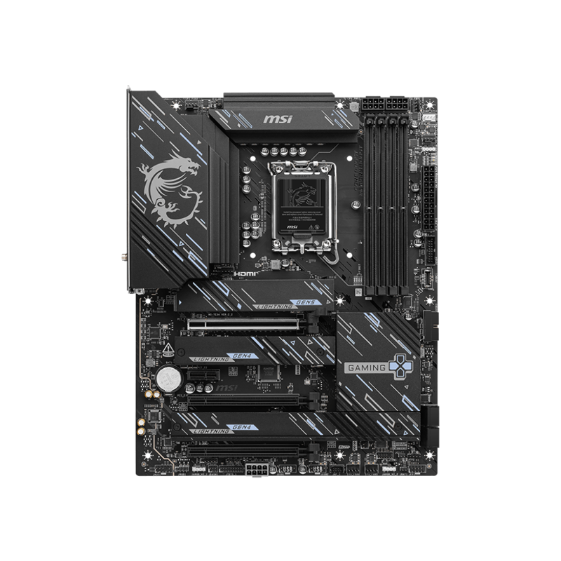 Материнская плата MSI Z890 GAMING PLUS WIFI Soc-1851 Intel Z890 4xDDR5 ATX AC`97 8ch(7.1) 5Gigabit R