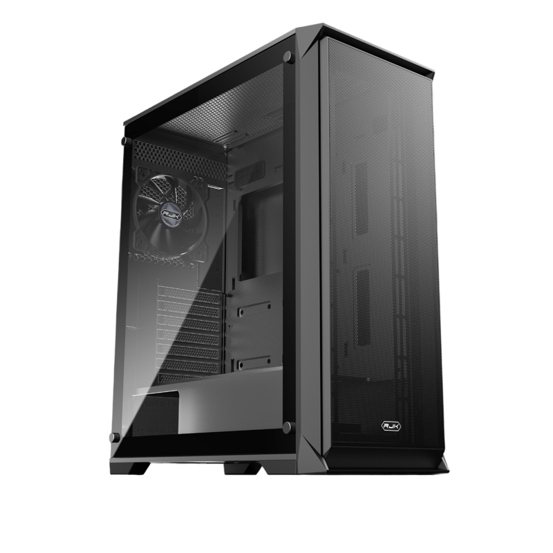 Корпус Raijintek ARCADIA 41, Midi-Tower, TG, 1x120mm, 2xUSB-A 3.0 + 1xUSB-C, ATX, mATX, mITX Black