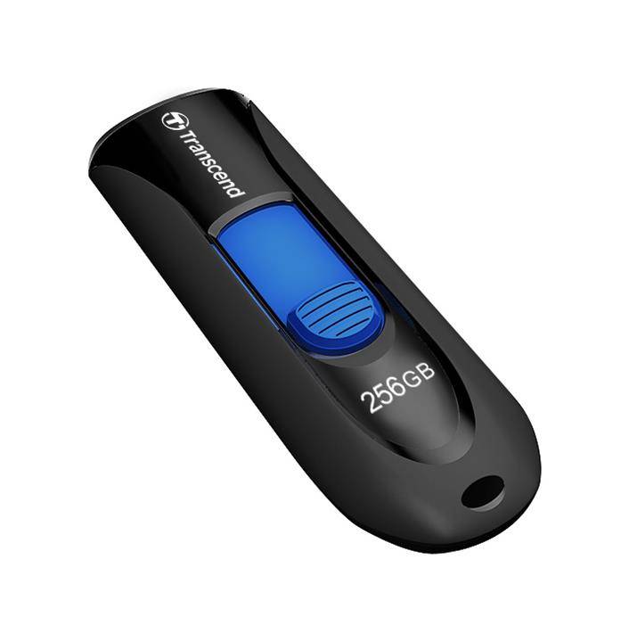 Флеш Диск Transcend 256Gb Jetflash 790 TS256GJF790K USB3.0 черный/синий