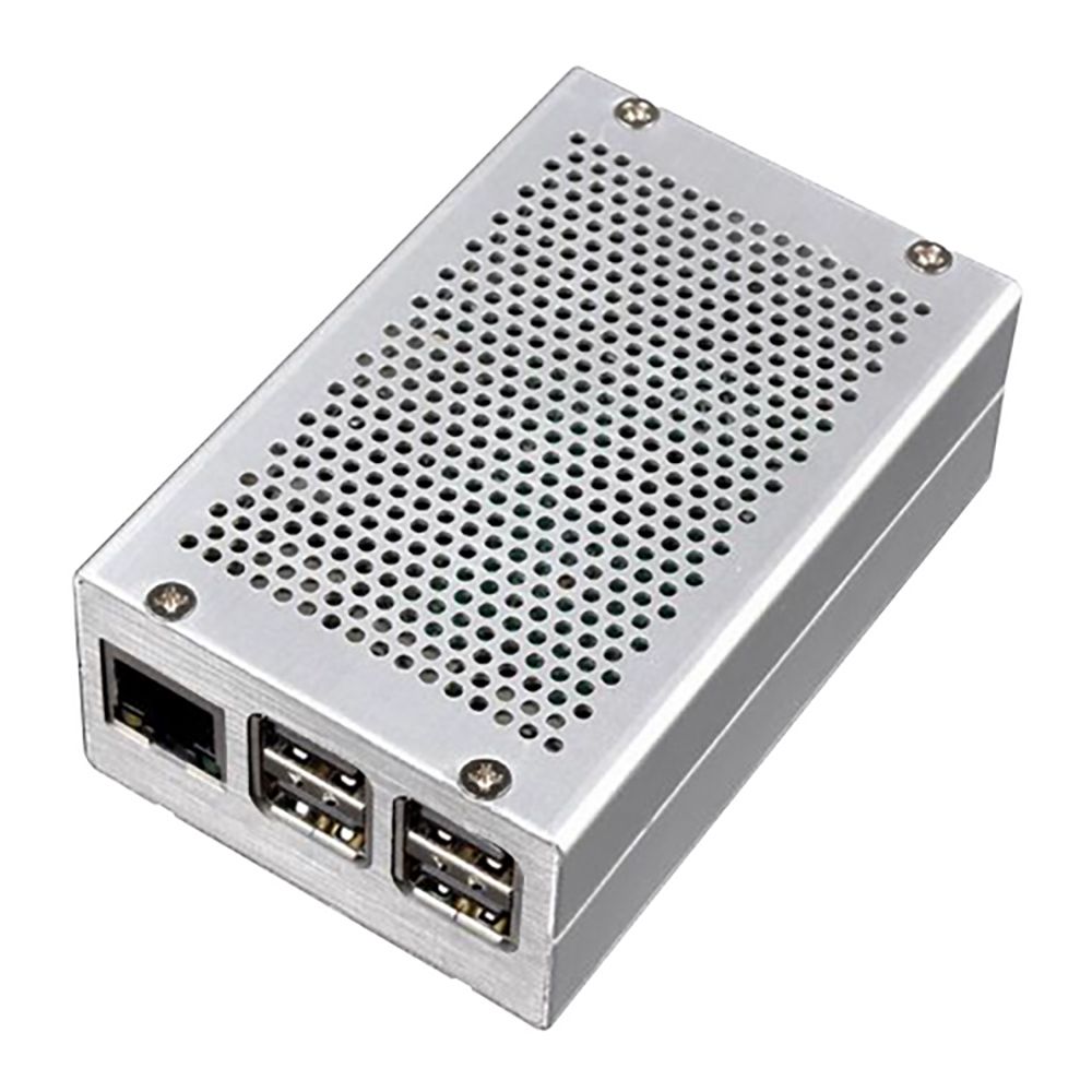 Корпус ACD RA193  Heat Dispersion Metal Aluminium Alloy Case for Raspberry Pi 3, Silver