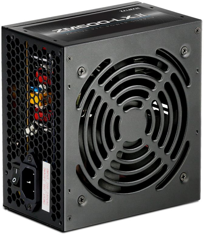 Блок питания Zalman ATX 600W ZM600-LXII (20+4pin) APFC 120mm fan 6xSATA RTL