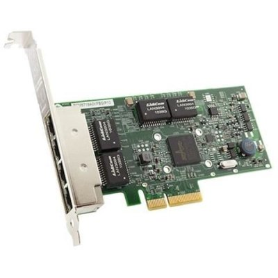 Контроллер DELL NIC Broadcom 5719 QP 1Gb Network Interface Card, Low Profile,CusKit (W0N4T) (analog 