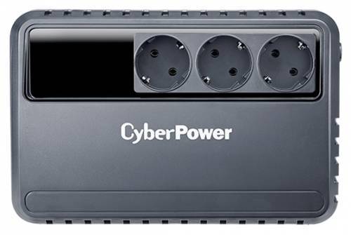 ИБП CyberPower BU600E Line-interactive 600VA/360W (Euro x3, 240x91.5x158(мм), 3,8кг)
