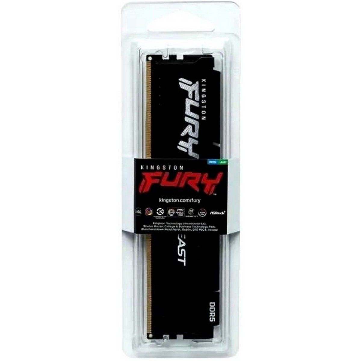 Память оперативная Kingston 8GB 6000MT/s DDR5 CL30 DIMM FURY Beast Black EXPO