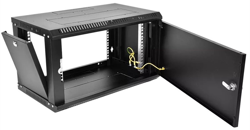 Шкаф ЦМО Шкаф телекоммуникационный настенный разборный ЭКОНОМ 6U (600  520) дверь металл, цвет черны