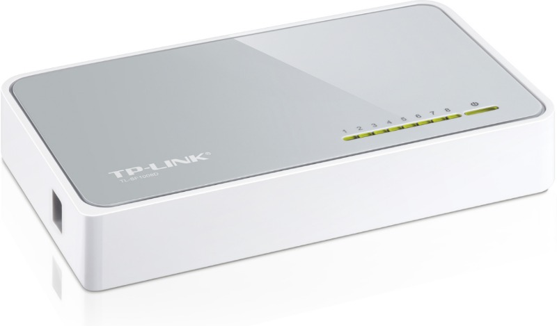 Коммутатор TP-Link TL-SF1008D (L2) 8x100Мбит/с неуправляемый