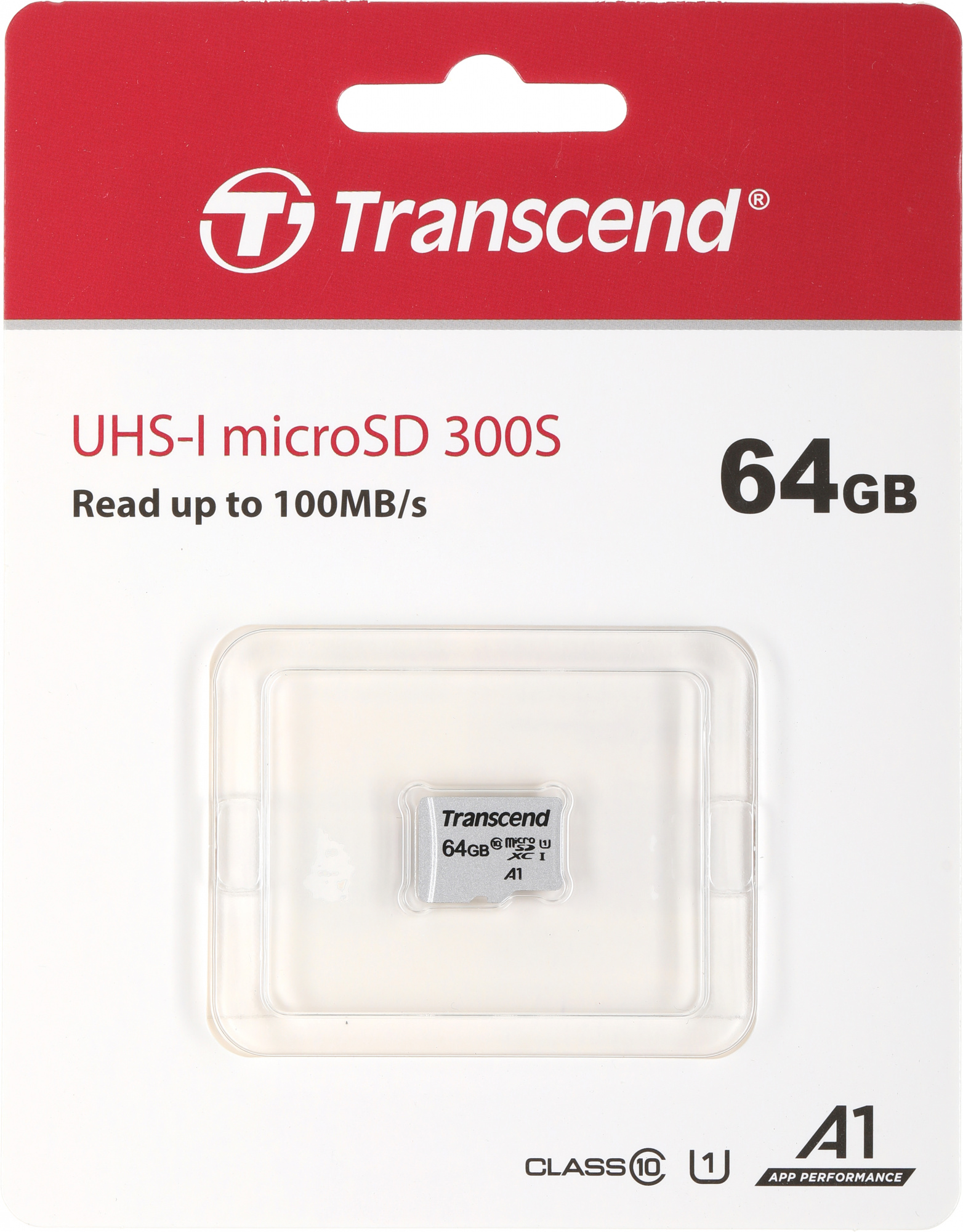 Флеш карта microSDXC 64GB Transcend TS64GUSD300S w/o adapter