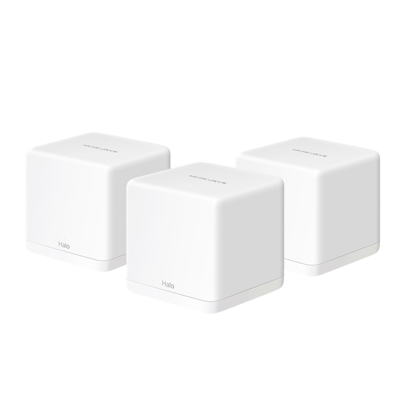Бесшовный Mesh роутер Mercusys Halo H30G (HALO H30G(3-PACK)) AC1300 10/100/1000BASE-TX белый (упак.: