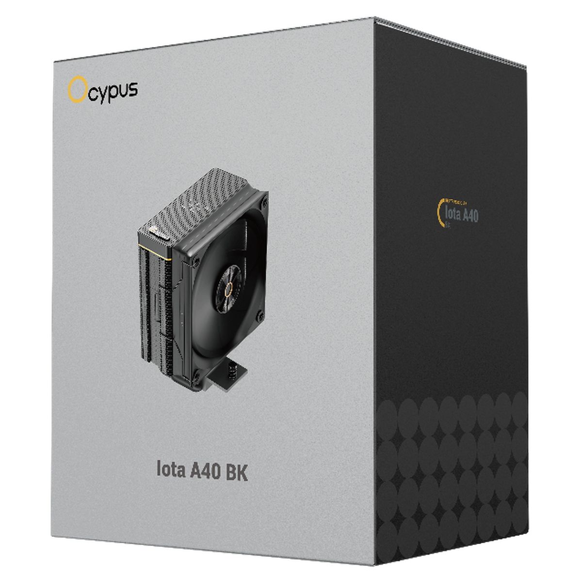 Кулер для процессора Ocypus Iota A40 BK, 120mm FAN, Display Panel, 4 HEAT PIPES, 4-PIN PWM, 500-2000