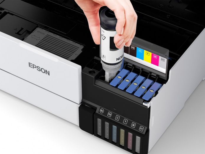 МФУ струйный Epson L8160 (C11CJ20404/403/402) A4 Duplex Net WiFi белый