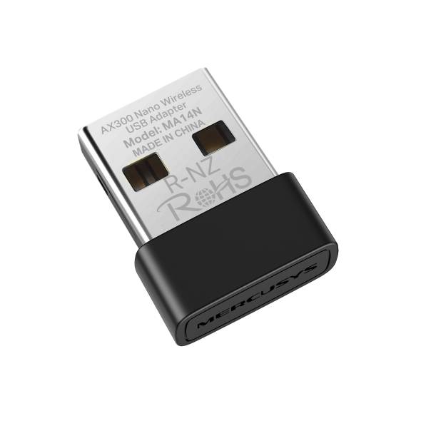 Сетевой адаптер Wi-Fi Mercusys MA14N АХ300 USB 2.0 (ант.внутр.) 1ант.