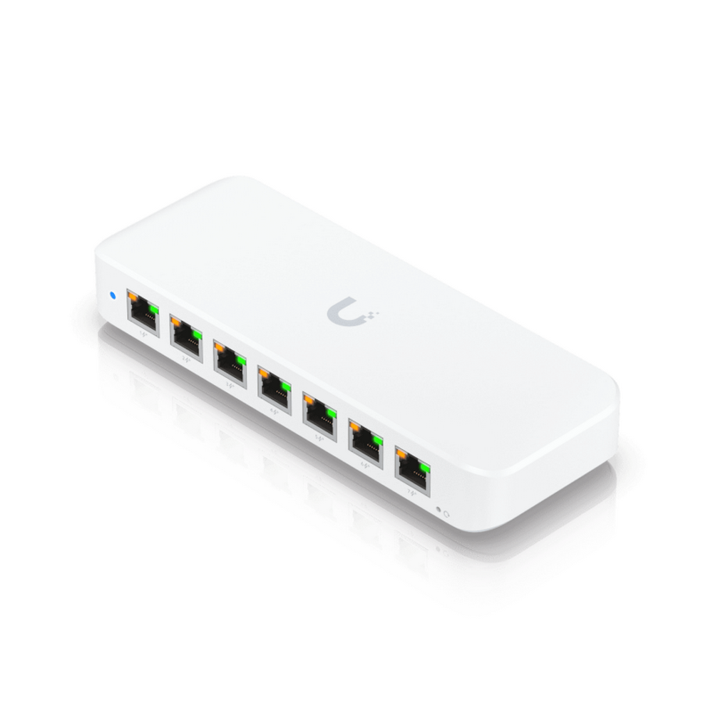 Коммутатор Ubiquiti UniFi Switch Ultra 60W PoE-коммутатор, 8х 1G RJ45, раздача 52 Вт