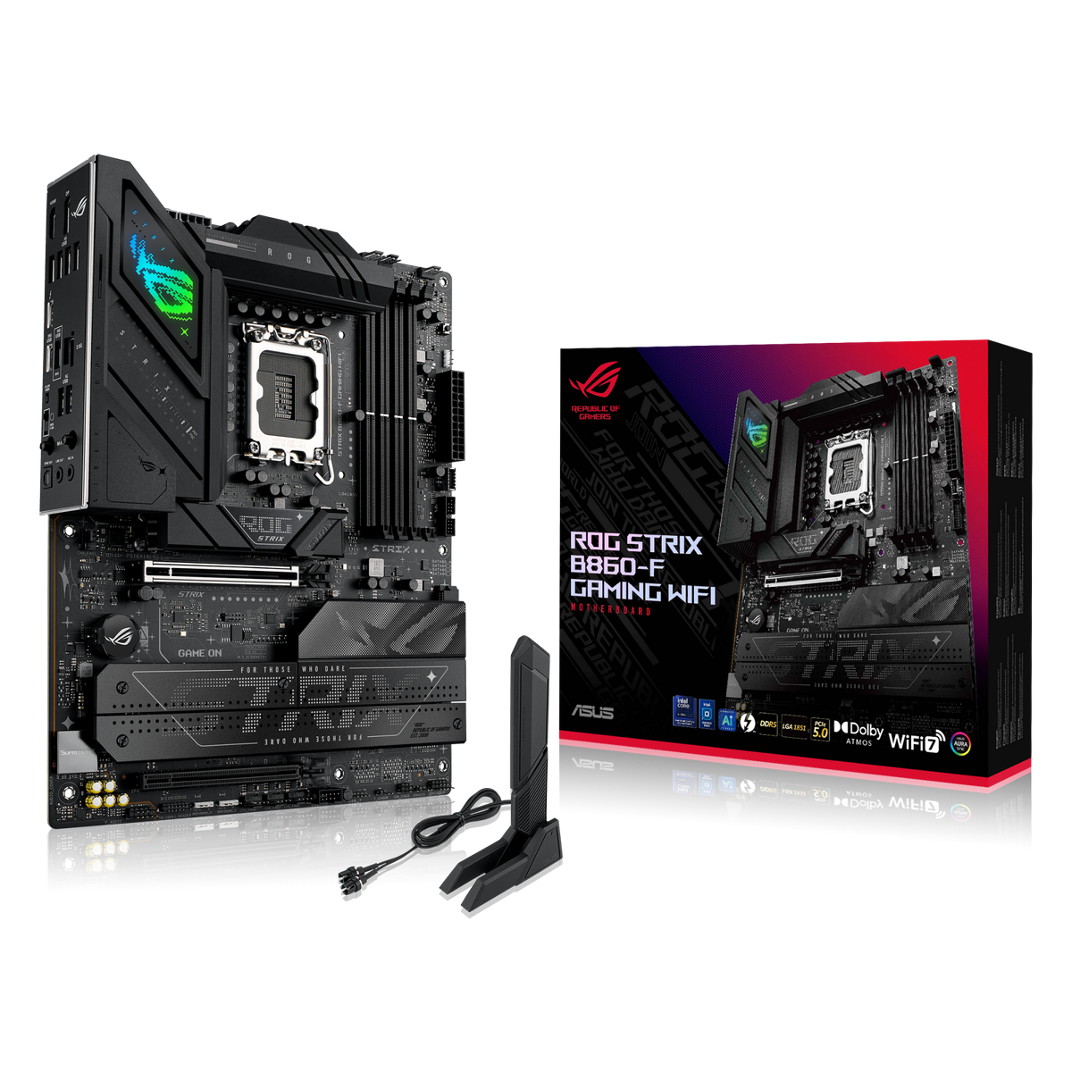 Материнская плата Asus ROG STRIX B860-F GAMING WIFI Soc-1851 Intel B860 4xDDR5 ATX AC`97 8ch(7.1) 2.