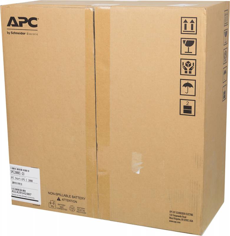 Источник бесперебойного питания APC Smart-UPS C SMC2000I-2U 1300Вт 2000ВА черный