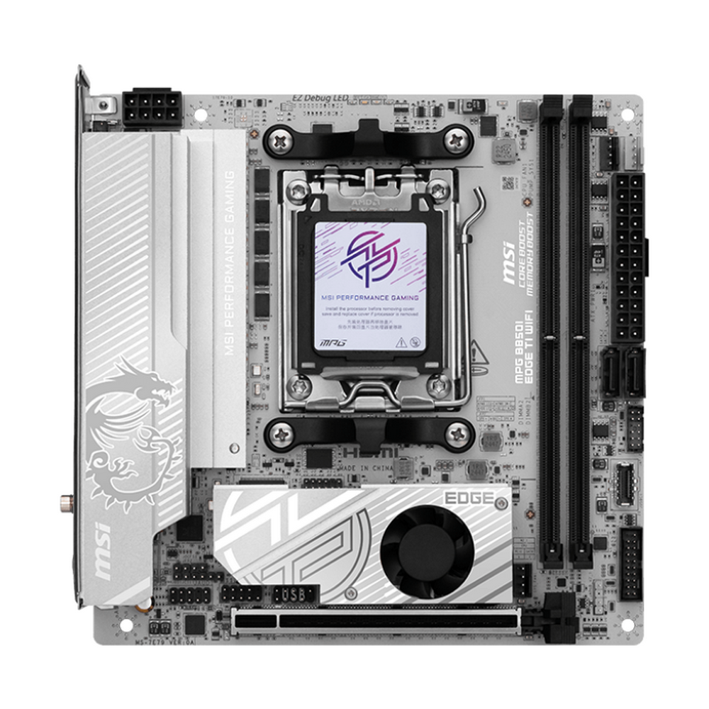 Материнская плата MSI MPG B850I EDGE TI WIFI Socket AM5 AMD B850 2xDDR5 mini-ITX AC`97 8ch(7.1) 5Gig