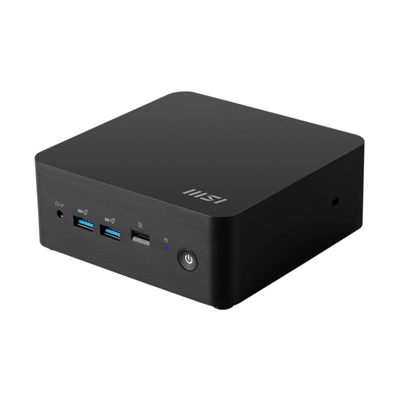 Неттоп MSI Cubi NUC 1M-052BRU Core 5 120U (1.4) Graphics CR без ОС 2xGbitEth WiFi BT 120W черный (93
