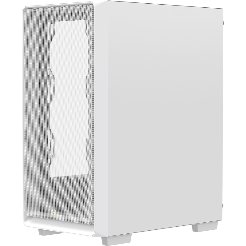 Корпус Ocypus Gamma C60 WH, Midi-Tower, TG, no fans, 1xUSB-A 3.0 + 2xUSB 2.0, ATX, mATX, mITX White