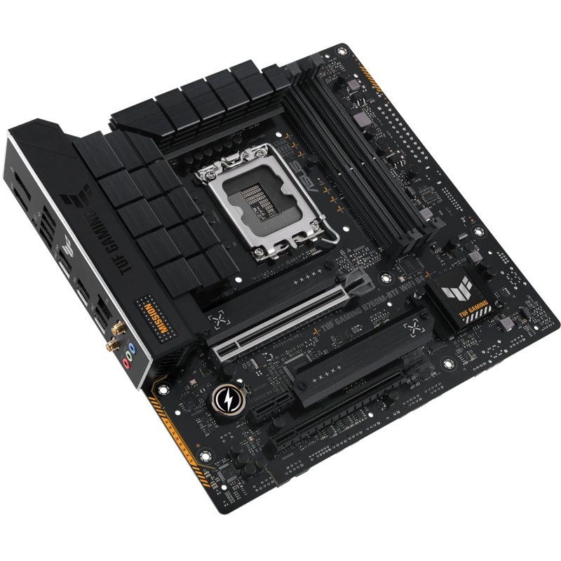 Материнская плата ASUS TUF GAMING B760M-BTF WIFI D4, LGA1700 4xDDR4 4xSATA3 3xM.2 RAID HDMI DP mATX