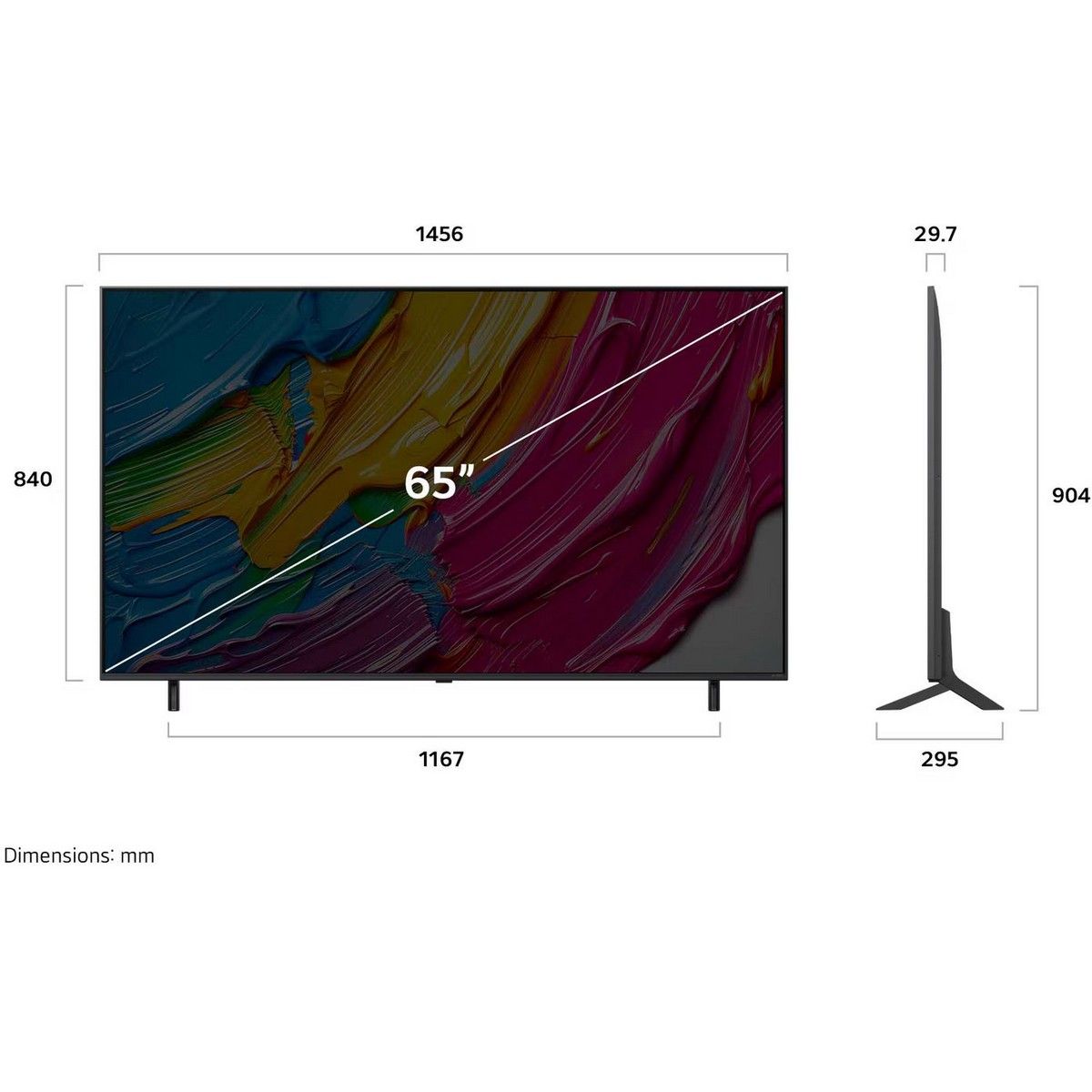 Телевизор LED LG 65" 65QNED80A6A.ARUG черный титан 4K Ultra HD 60Hz DVB-T DVB-T2 DVB-C DVB-S DVB-S2 