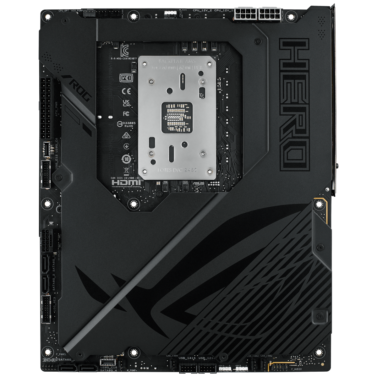 Материнская плата ASUS ROG CROSSHAIR X870E HERO BTF AM5 ATX 4xDDR5 PCIEx16 PCIEx4 5xM.2 4xUSB-C HDMI