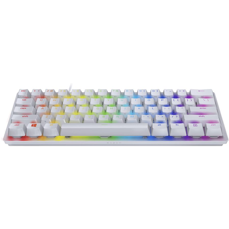 Игровая клавиатура Razer Huntsman Mini - Mercury Ed. (Red Switch) - Russian Layout