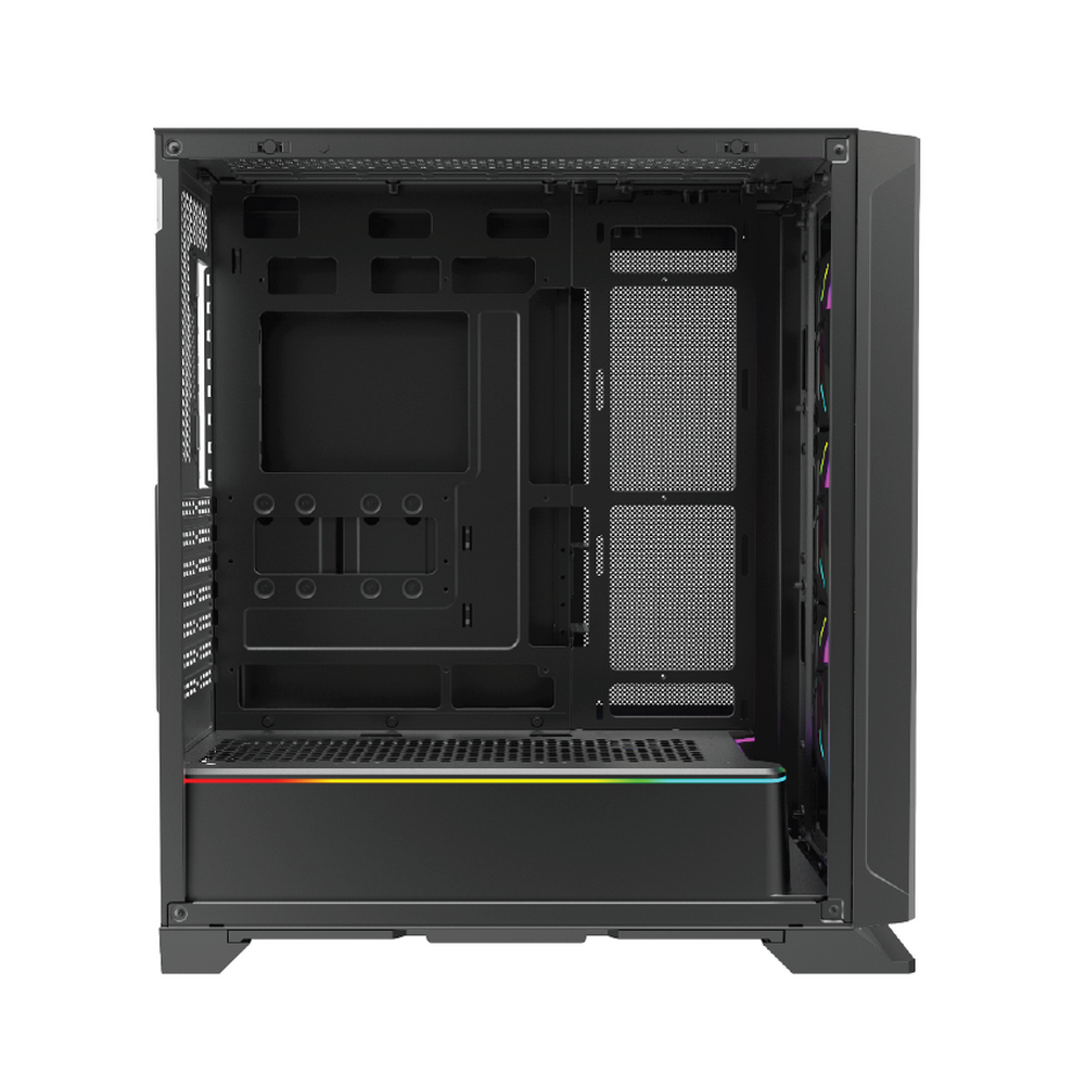 Корпус для ПК Forza FZ-G901 EATX Case, black, w/o psu,Tempered glass front panel, 2x3,5", 2x2,5
