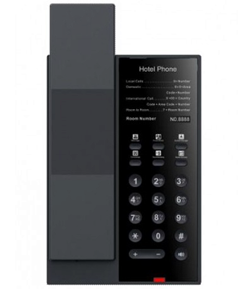 Отельный SIP-Телефон Fanvil H602, 2 SIP-акк., POE, БП в комп., 1x100 Mbps, 6 прог. клав., монтаж на 