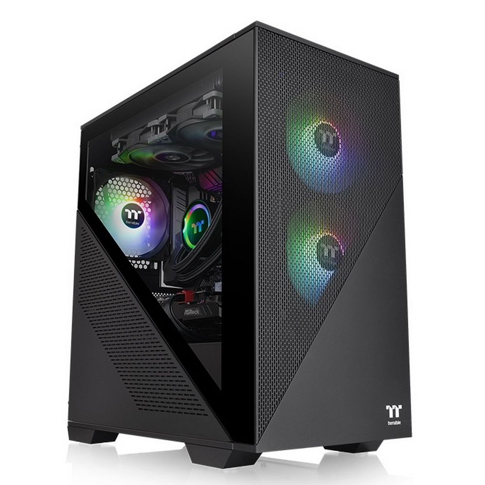 Корпус Thermaltake Divider 170 TG ARGB/Black CA-1S4-00S1WN-00 /Win/SPCC/Tempered Glass*1/120mm ARGB 