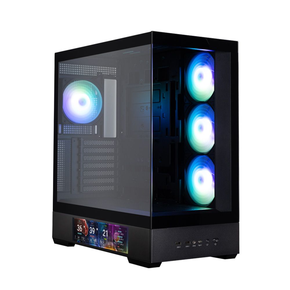 Корпус для ПК Zalman P40 DS Black ATX Mid Tower PC Case, 120mm ARGB Fanx4