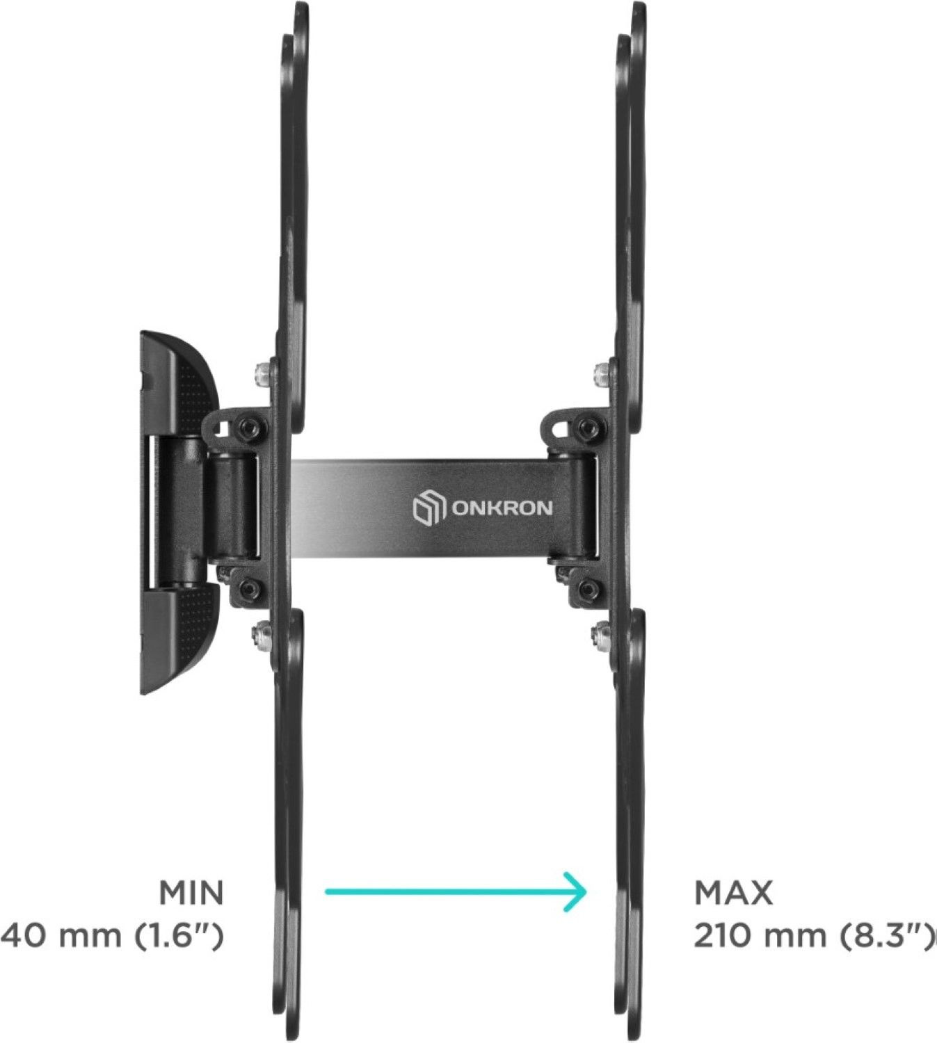 Кронштейн для телевизора Onkron M2 черный 26"-65" макс.35кг настенный поворот и наклон