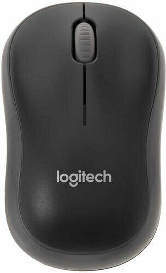 Мышь Logitech M186 черный/серый оптическая 1000dpi беспров. USB для ноутбука 2but (910-004131)