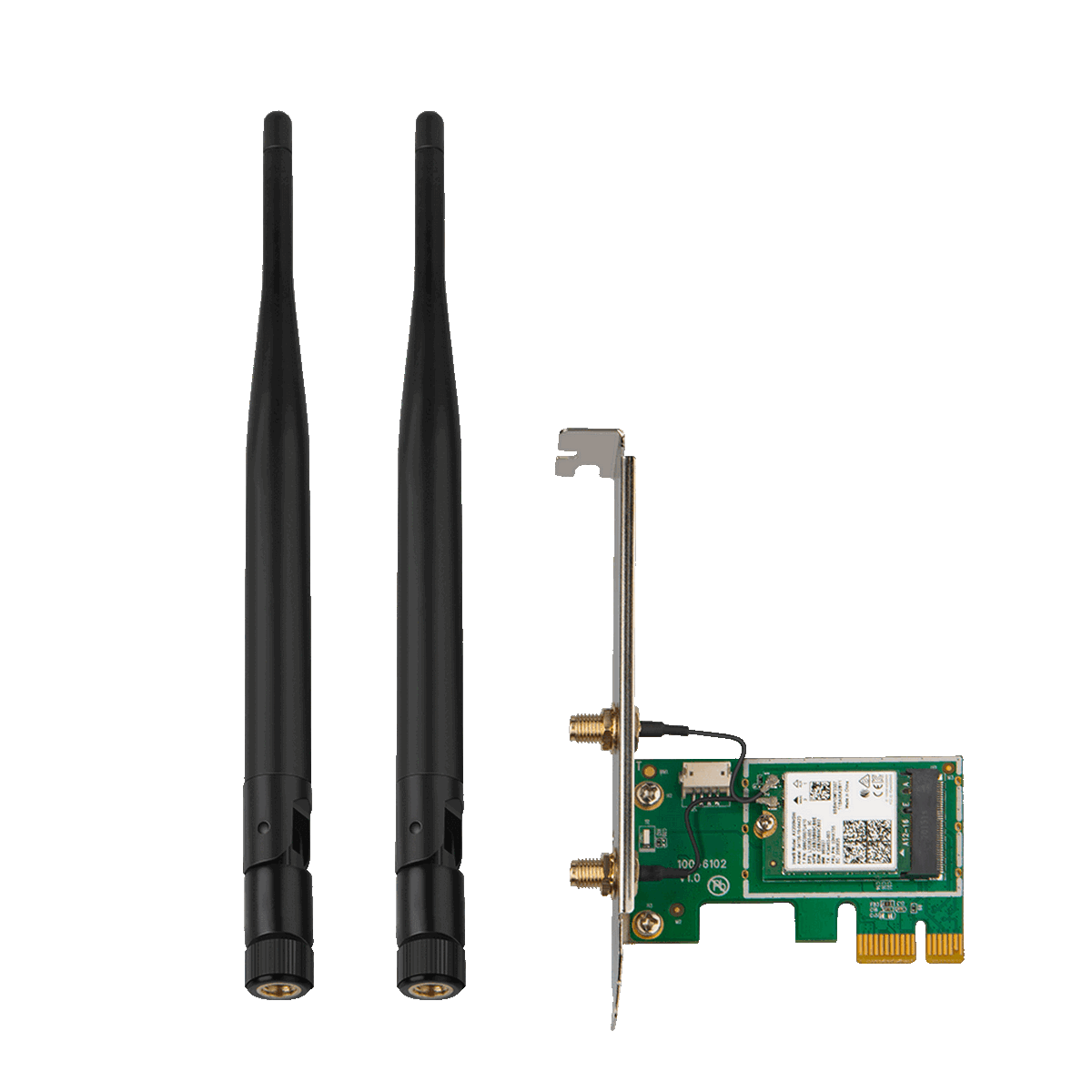 Адаптер беспроводной связи (Wi-Fi) Tenda E30 Сетевой PCIe адаптер AX3000 Wi-Fi 6 2,4/5 ГГц, до 2,98 