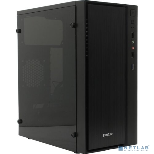 Exegate EX283754RUS Корпус Minitower ExeGate mEVO-9301-RGB (mATX, без БП, с окном, 2*USB+1*USB3.0, H