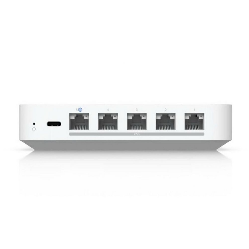 Ubiquiti UniFi Cloud Gateway Max 512GB Маршрутизатор 4 ядра (1,5 ГГц), 4х 2.5G RJ45, 1х 2.5G RJ45, S
