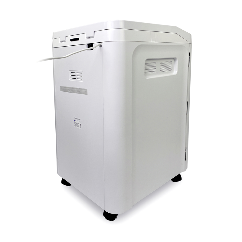 Шредер Heleos АП55-5 белый с автоподачей (секр.P-5) фрагменты 13лист. 55лтр. скрепки скобы пл.карты 