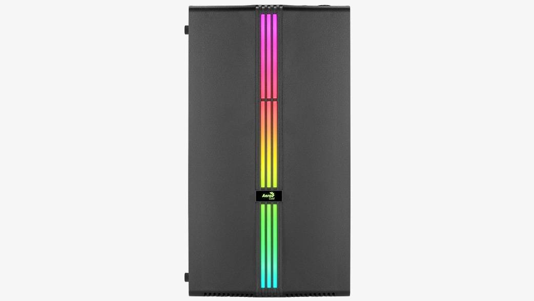 Корпус AeroCool Evo Mini-G-BK-v1 Black Micro ATX/mini-ITX, без БП, Steel, Plastic, Tempered Glass (4