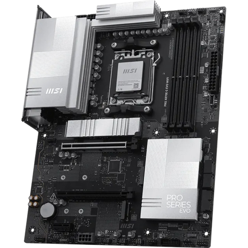 Материнская плата PRO X870E-S EVO WIFI MSI Socket AM5 AMD X870E 4xDDR5 ATX AC`97 8ch(7.1) 5Gigabit R