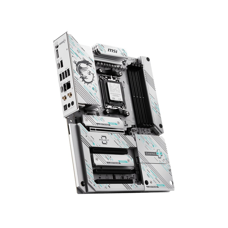 Материнская плата MSI B850 GAMING PLUS WIFI PZ B850, AM5, 4*DDR5, 4*PCIEx16, 3*M.2, 3*TypeC, 1*USB3.